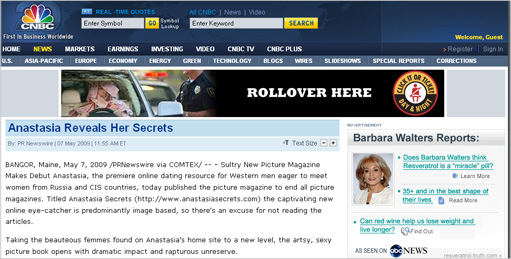 Anastasia Reveals Her Secrets. Sultry New Picture Magazine Makes Debut